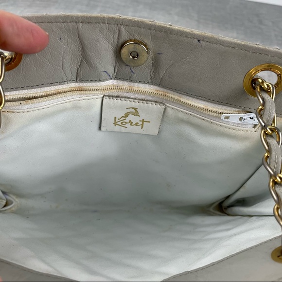 Vintage Rare Koret Quilted Leather Crosbody Purse Bag - Picture 5 of 10